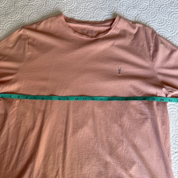 All Saints Dusty Rose Short Sleeve Tee - Picture 9 of 12
